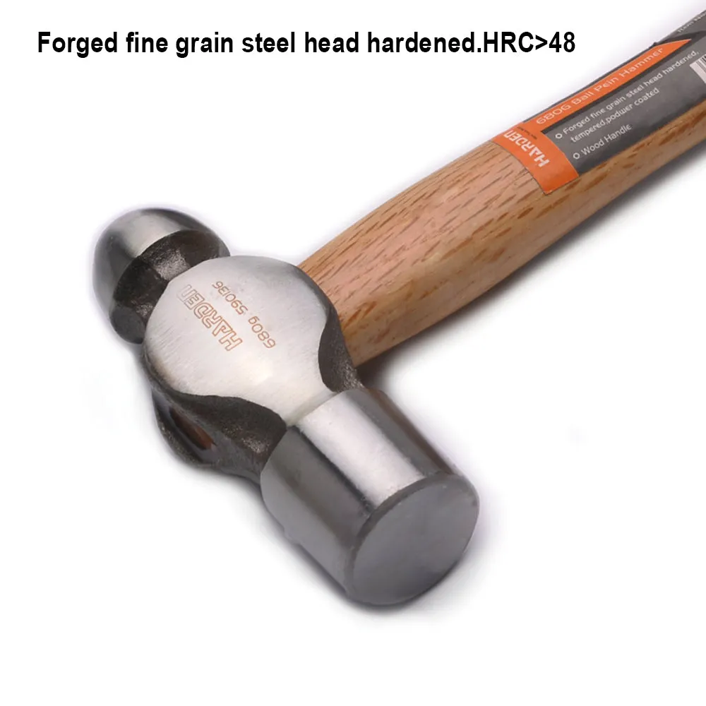 Harden Ball Pein Hammer with Oak Wood 0.68kg