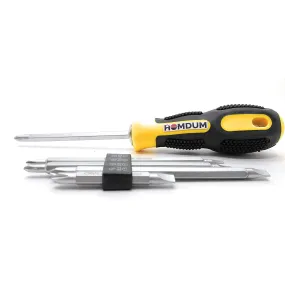 Homdum 5 in 1 Screwdriver Combination Set of Dual Chrome Vanadium Steel Scre