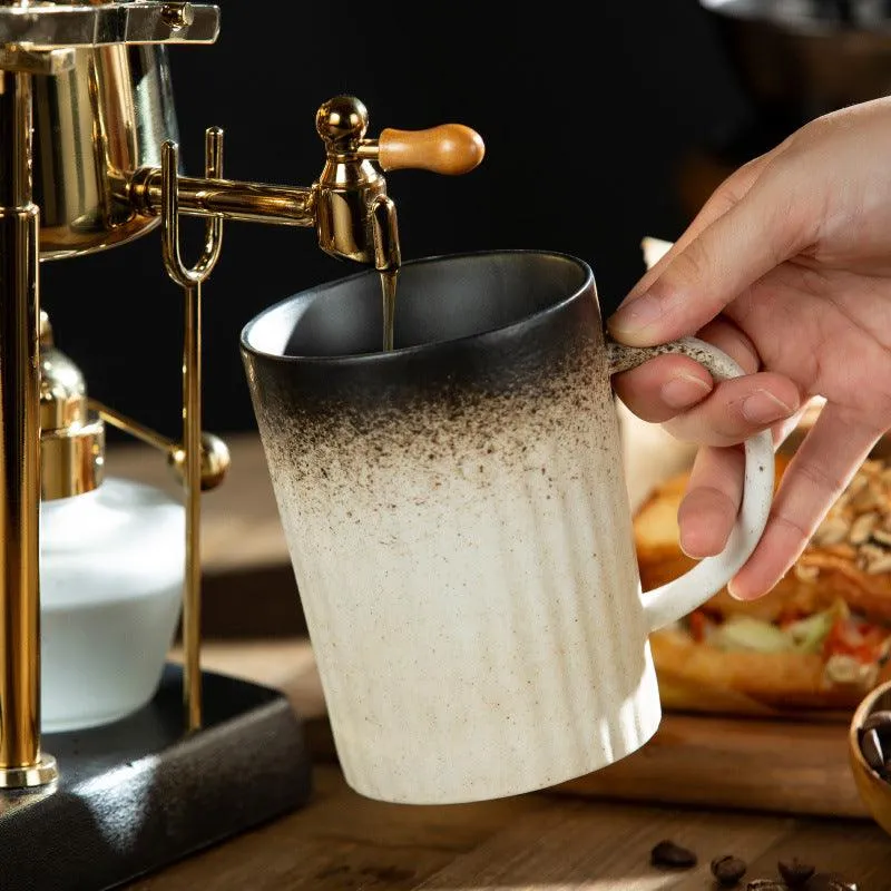 Japanese Retro-Style Large Capacity Ceramic Coffee Cup