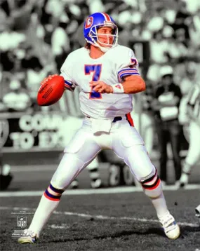 John Elway "Spotlight" (c.1989) Denver Broncos Premium Poster Print - Photofile Inc.