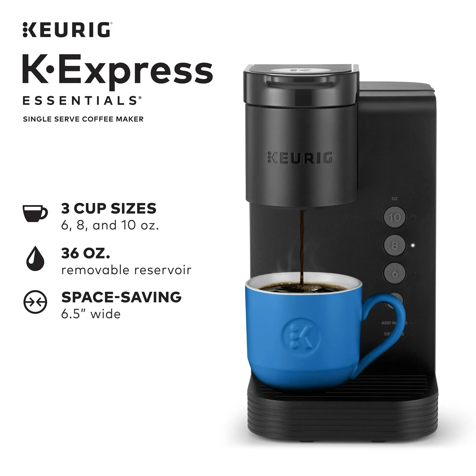 Keurig Single Serve K-Cup Pod Coffee Maker - Black