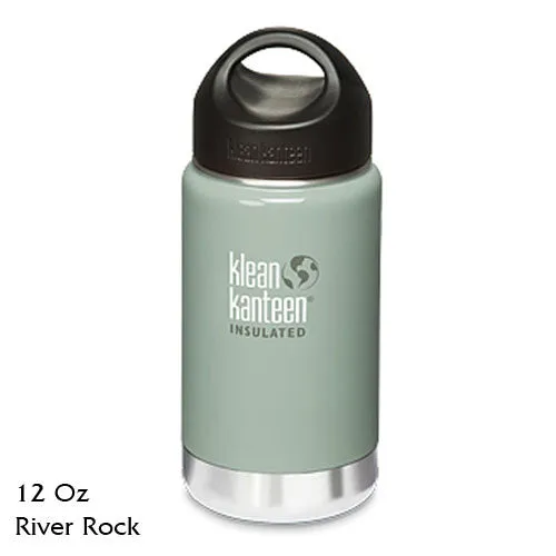 Klean Kanteen Insulated Stainless-Steel Wide-Mouth Bottle with Loop-Top Cap - 12 fl. oz.