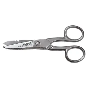 Klein Tools 2100-9 Stainless Steel Electrician's Scissors Stripping Notches Silver