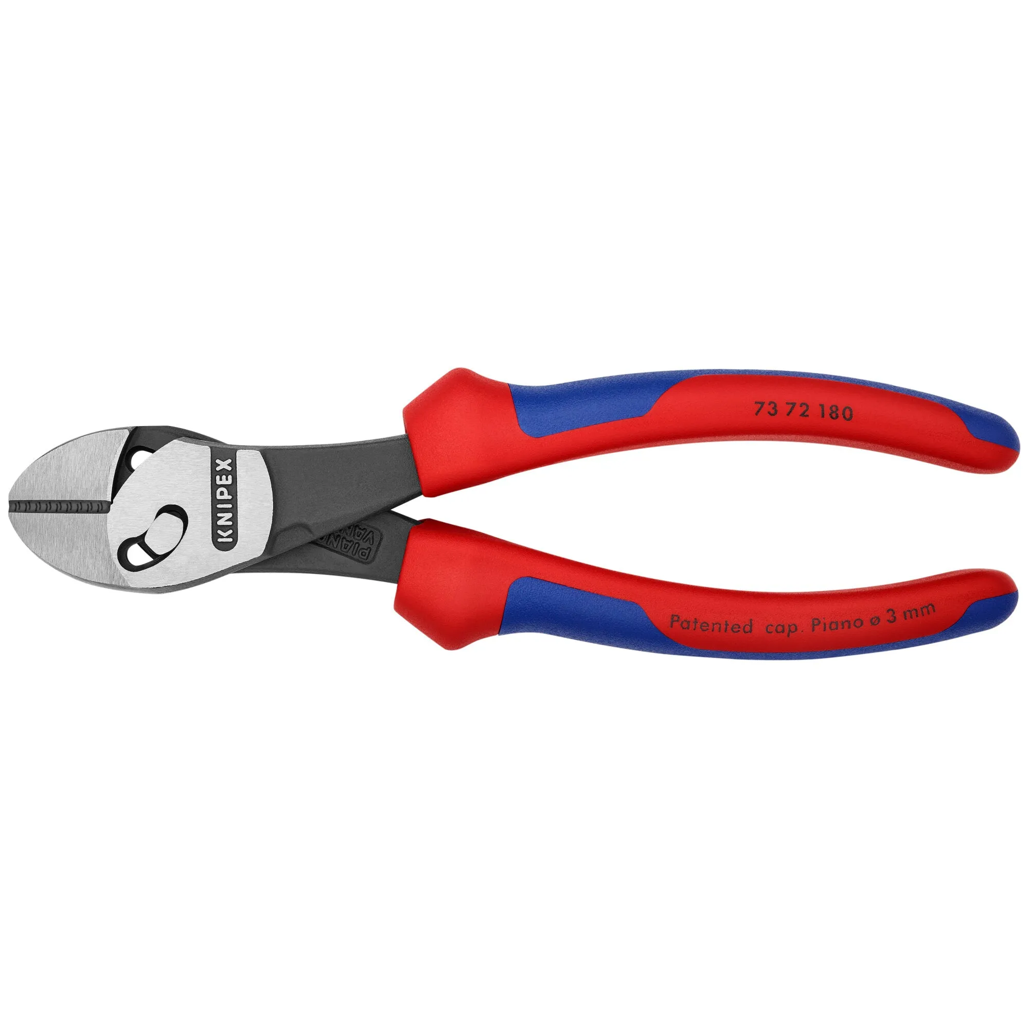 Knipex 73 72 180 BK 7 1/4" Twinforce® Diagonal Super Cutters