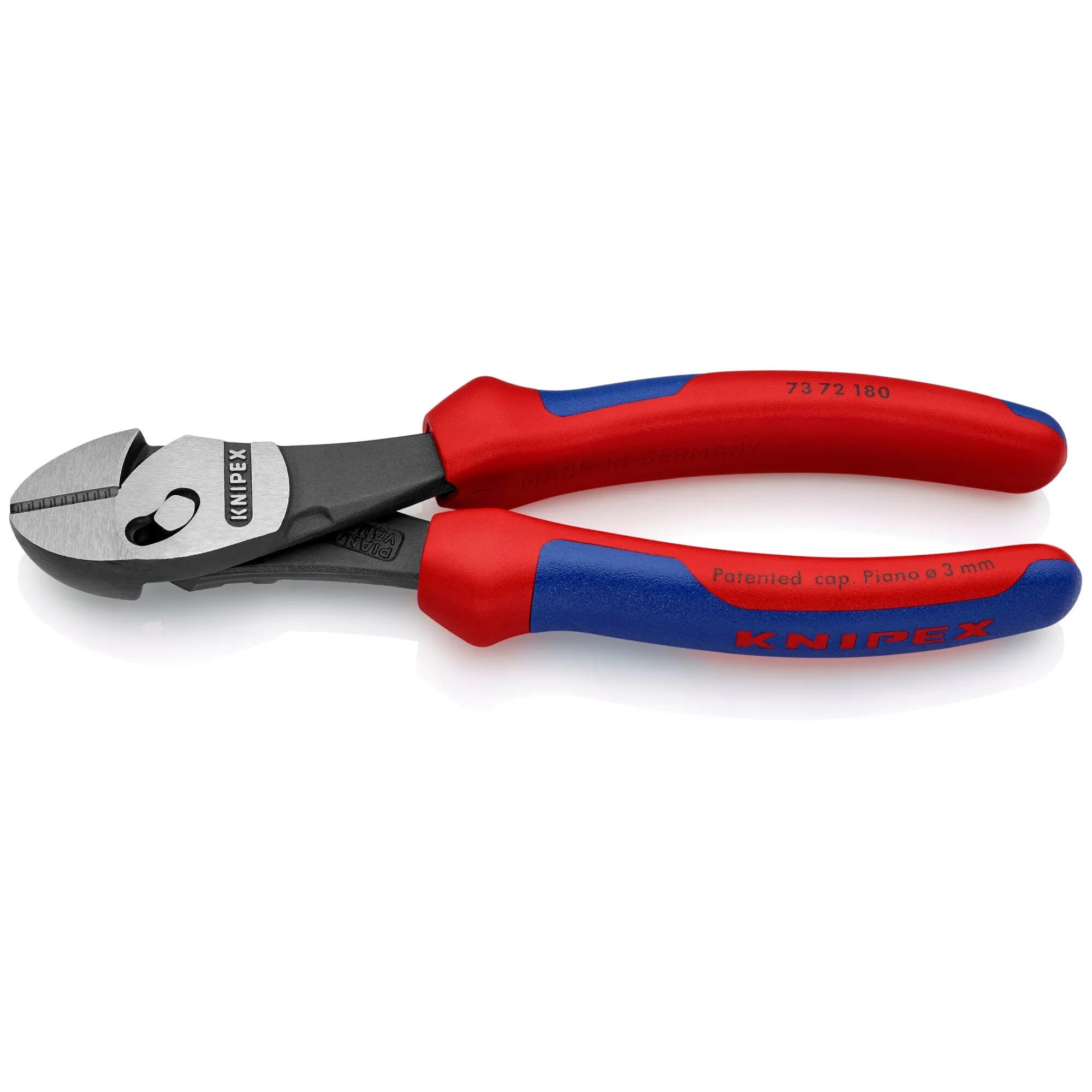 Knipex 73 72 180 BK 7 1/4" Twinforce® Diagonal Super Cutters