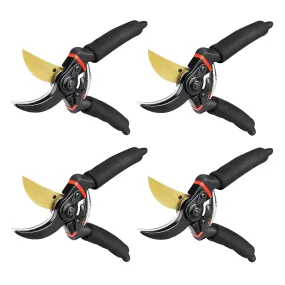 Kuber Industries Pack of 6 Heavy Duty Plant Cutter | Plant Branch Cutter For Tree | Scissor For Home Garden | Garden Tools For Home | Prunning Branch Cutter For Garden | Black