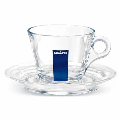 Lavazza Cappuccino Glass Cups set of 6