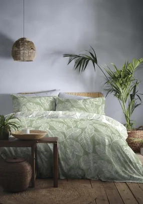 Leaf Duvet Cover Set - Green