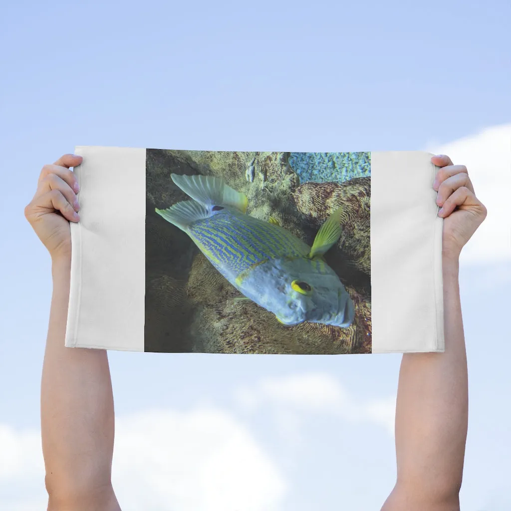 Light Blue Fish Rally Towel, 11x18