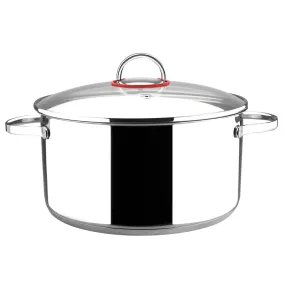 Magefesa Nova Stainless Steel 6-Quarts Stockpot With Glass Lid