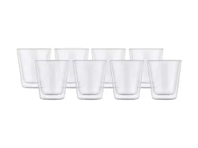 Maxwell & Williams Blend Double Wall Conical Cup 200ML Set of 8 Gift Boxed