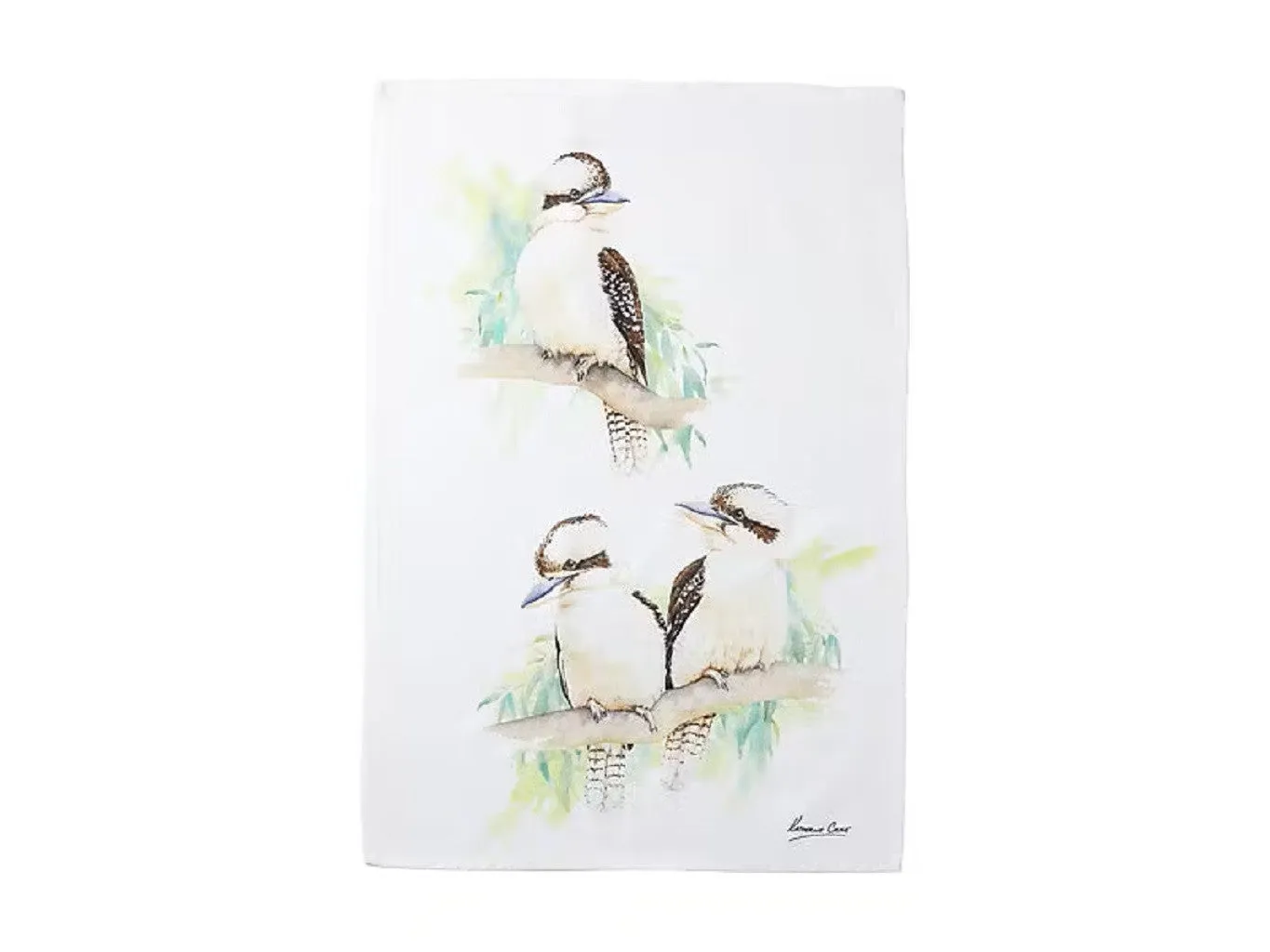 Maxwell & Williams Katherine Castle Bird Life Tea Towel 50x70cm Kookaburra