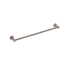 MECCA Single Towel Rail 600MM Brushed Bronze 1924-BZ