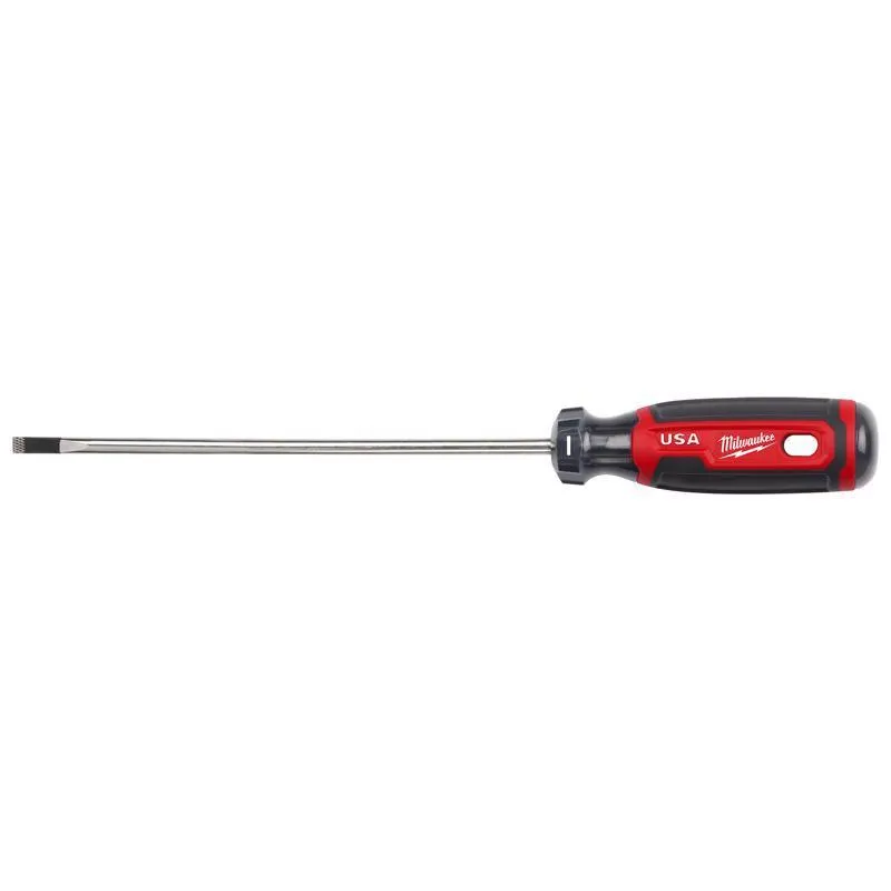 Milwaukee 3/16 in. Cabinet Made in USA Screwdriver 1 pk 3