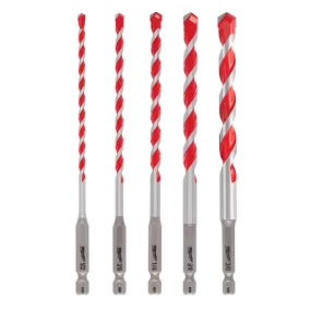 Milwaukee 48-20-9051 SHOCKWAVE 5 Piece Carbide Hammer Drill Bit Kit