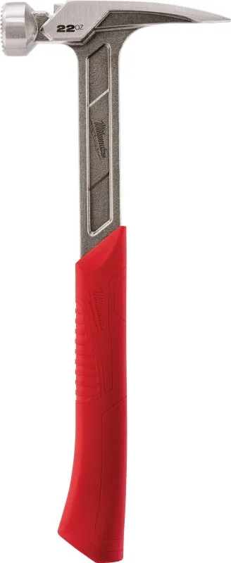 Milwaukee 48-22-9022 Hammer, 22 oz Head, Framing, Milled Face, Steel Head, 15 in OAL :EA: QUANTITY: 1