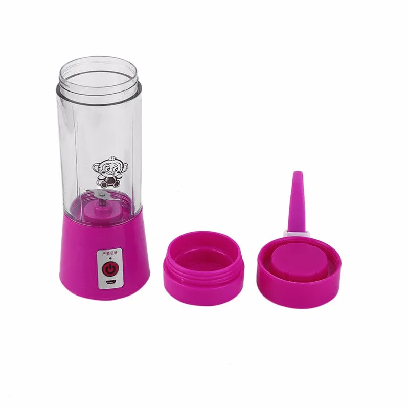 Mini Portable USB Rechargeable Smoothie Electric Fruit Juicer Machine