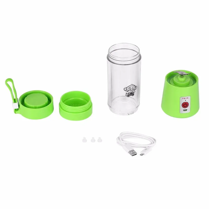 Mini Portable USB Rechargeable Smoothie Electric Fruit Juicer Machine