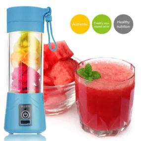 Mini Portable USB Rechargeable Smoothie Electric Fruit Juicer Machine