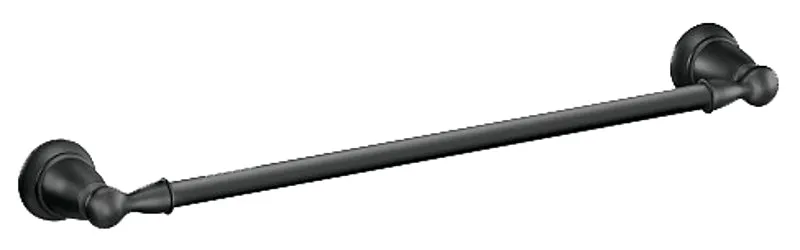 Moen Banbury Y2618BL Towel Bar, 18 in L Rod, Zinc, Matte, Wall Mounting :CD  1: QUANTITY: 1