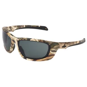 MOUD117BZDC MCR Safety Mossy Oak Series Safety Glasses, Black Mirror Lens