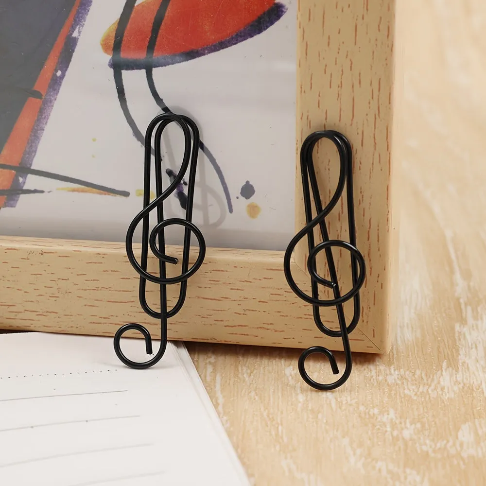 Music Note Shaped File Clamps  Organize Papers Stylishly