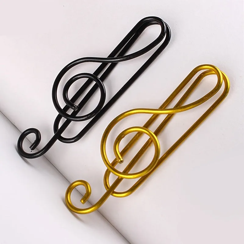 Music Note Shaped File Clamps  Organize Papers Stylishly