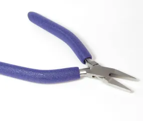 Narrow Flat Nose, wire working Pliers, 6.5 inches, reduce hand strain, comfort grip pads