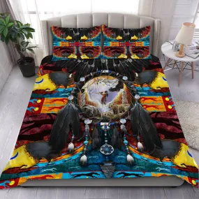 Native Wolf Dreamcatcher Bedding Set WCS