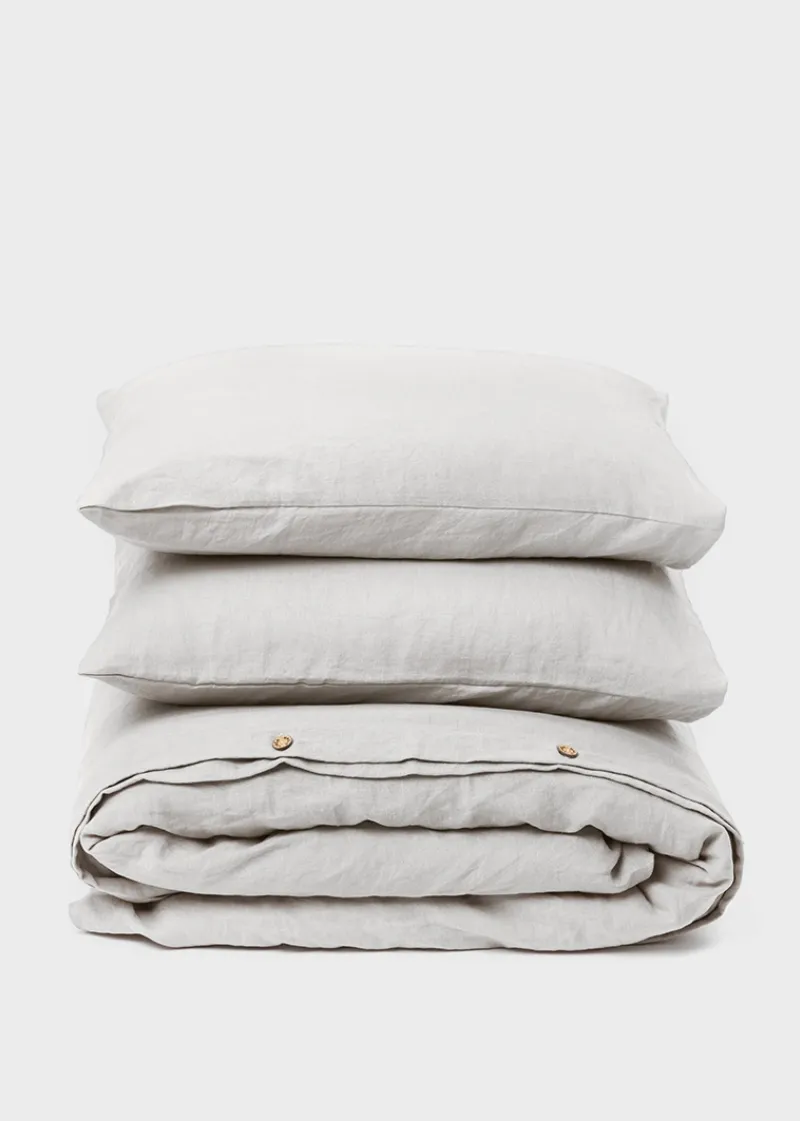 Natural European Linen Duvet Cover Set (3 Psc)