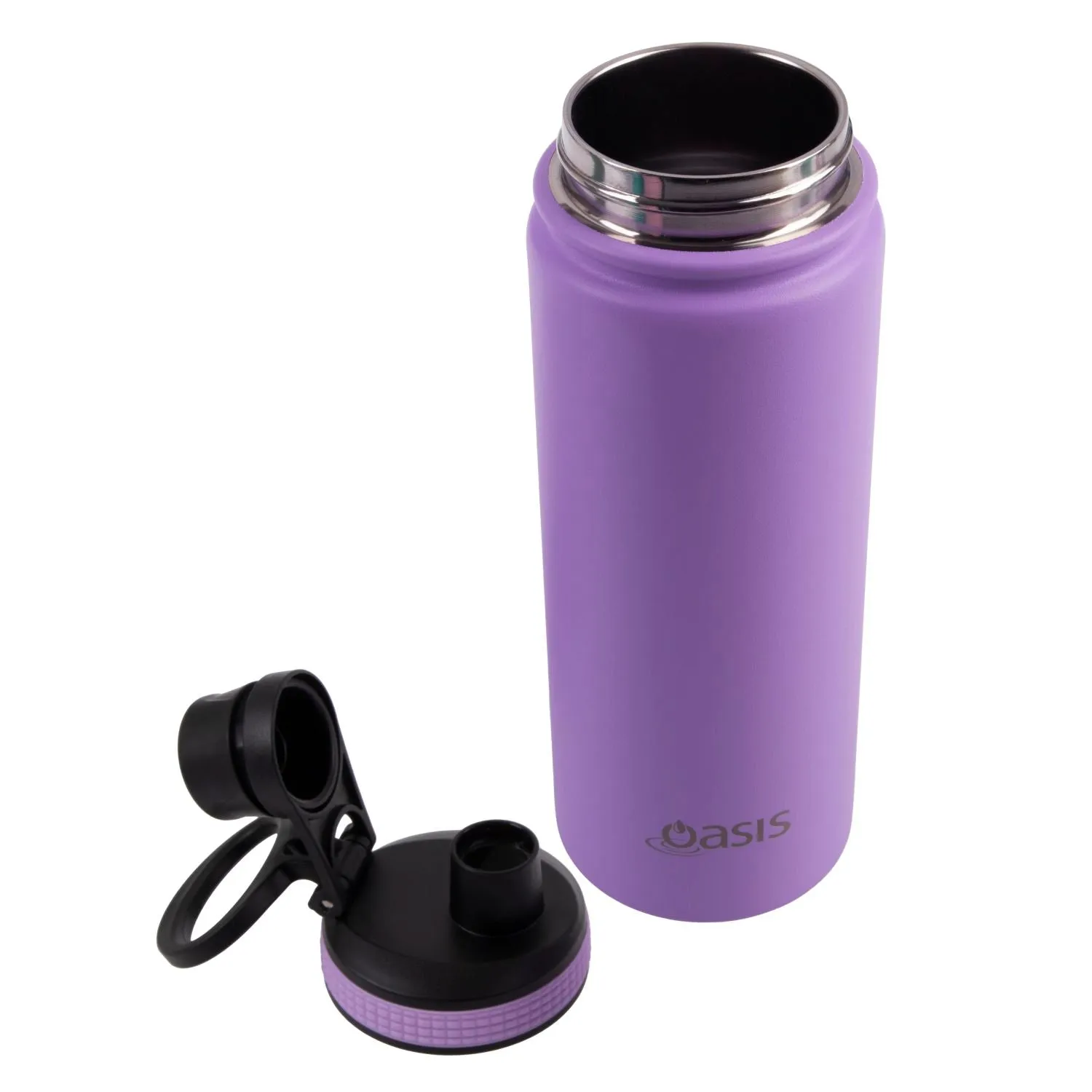 Oasis Stainless Steel Insulated Sports Water Bottle with Screw Cap 550ML