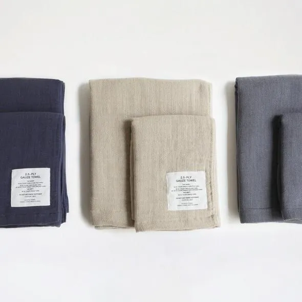 Organic Cotton 2.5 Ply Gauze Shinto Towel Made in Japan