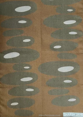 Pebbles Tea Towel - Umber   Grey