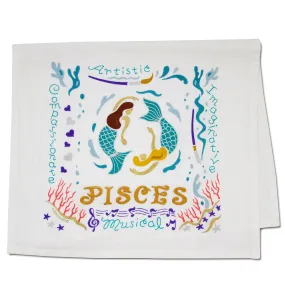 Pisces Astrology Dish Towel