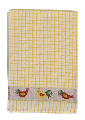 Poli-Dri 100% Cotton Tea Towel "Chickens"