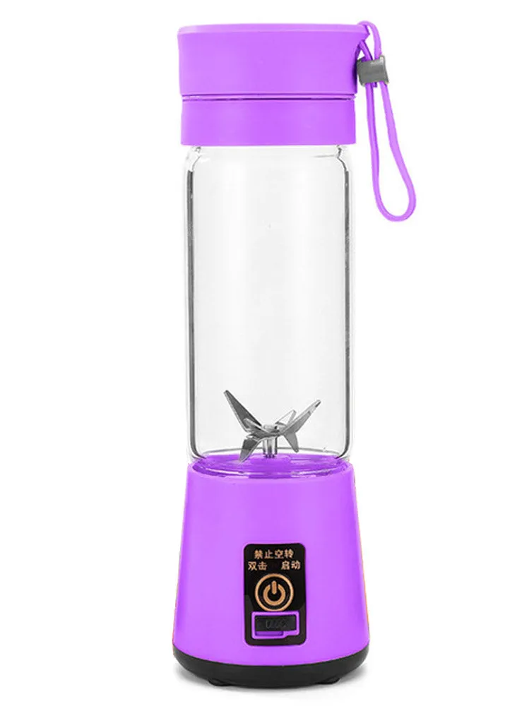 Portable Blender Juicer Mixer 4 Blade