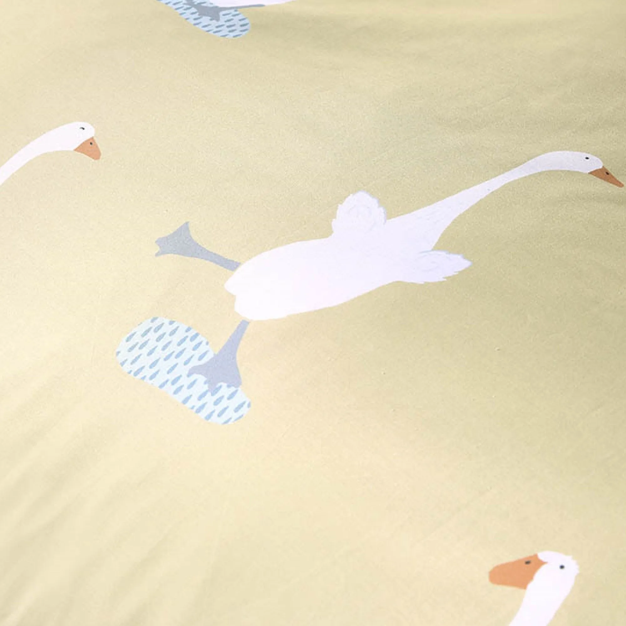 Puddles The Duck Duvet Cover Set by Fusion in Yellow