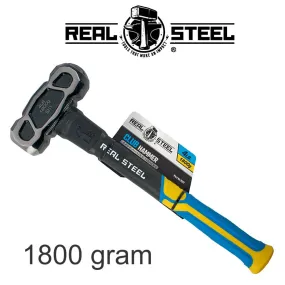 REAL STEEL HAMMER CLUB UNBREAKABLE 1.8KG 4LB GRAPH. HANDLE RSH0311