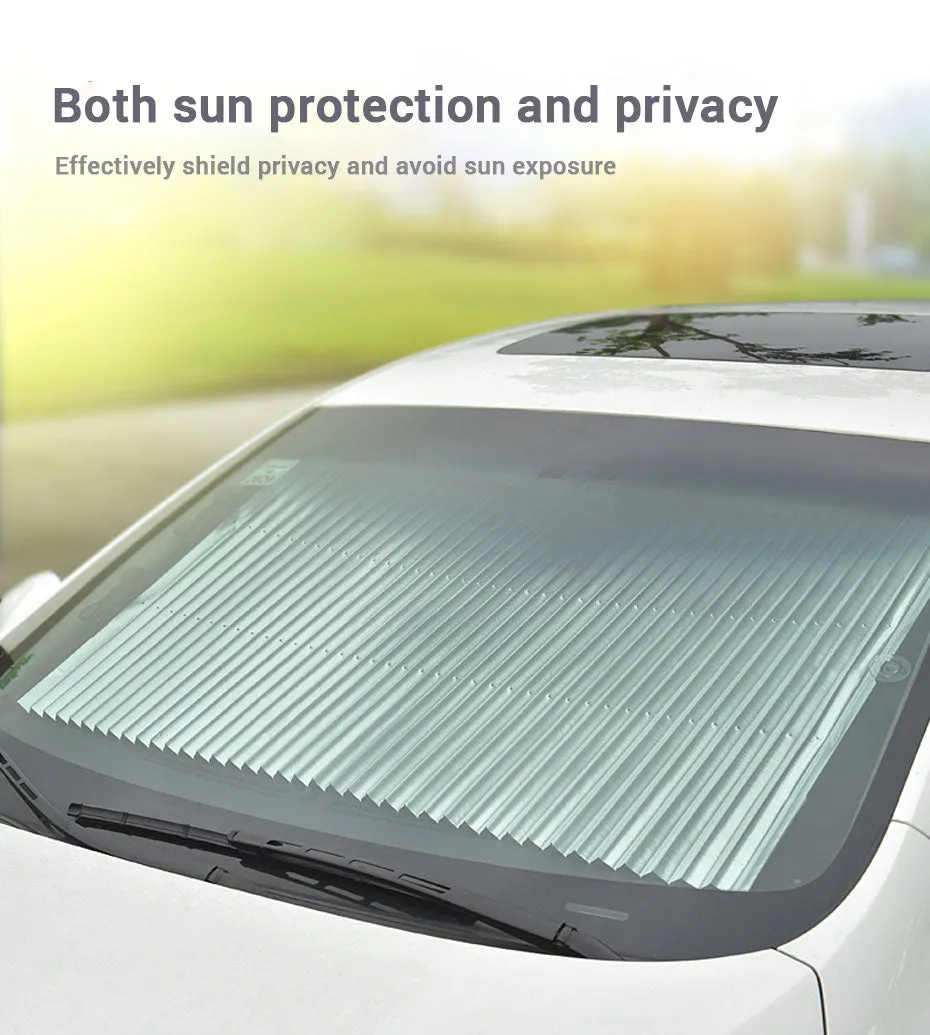 Retractable Sun Shade For Car Window Aluminum Film