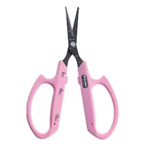 Saboten Fluorine Coated Round Tip Straight Blade Trimming Scissors - Pink (PT-3)