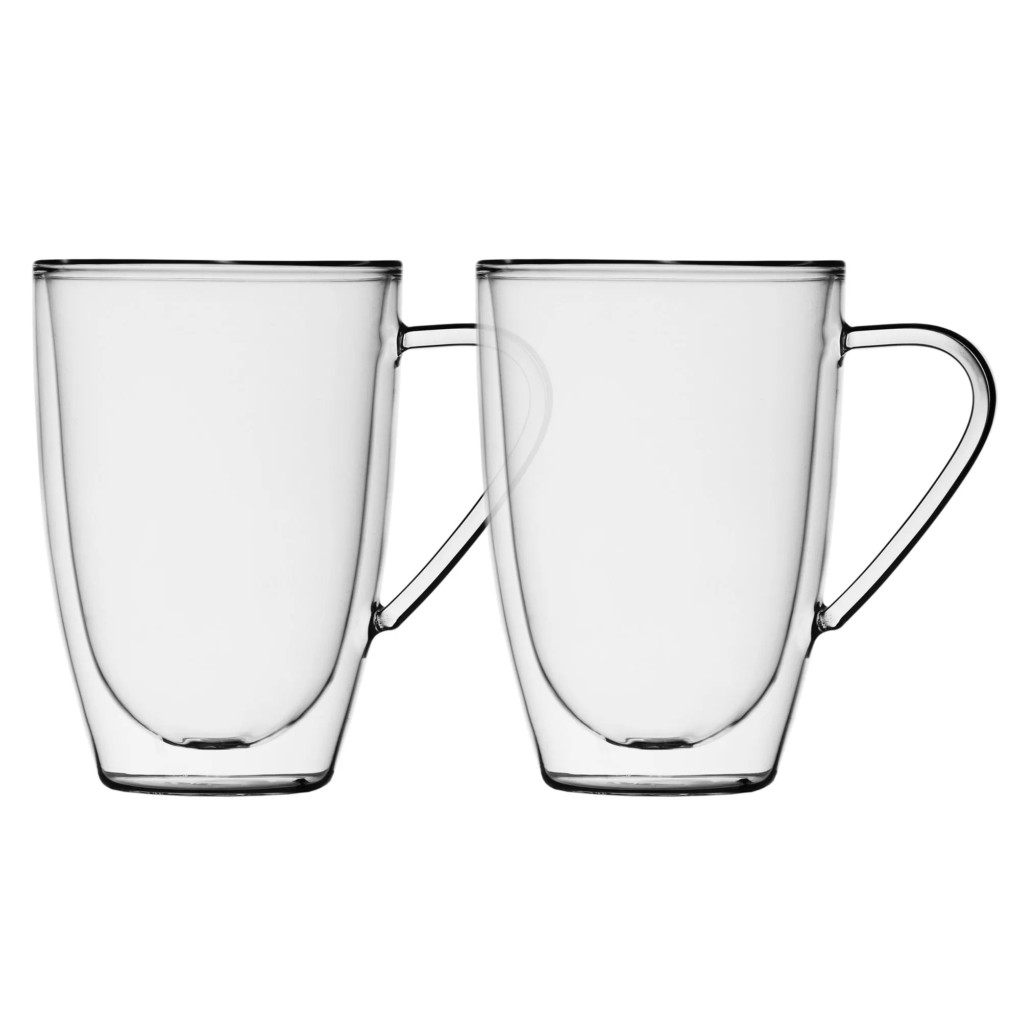 Safdie & Co. Latte Glass Double Wall 4PC Set 435ML Barista