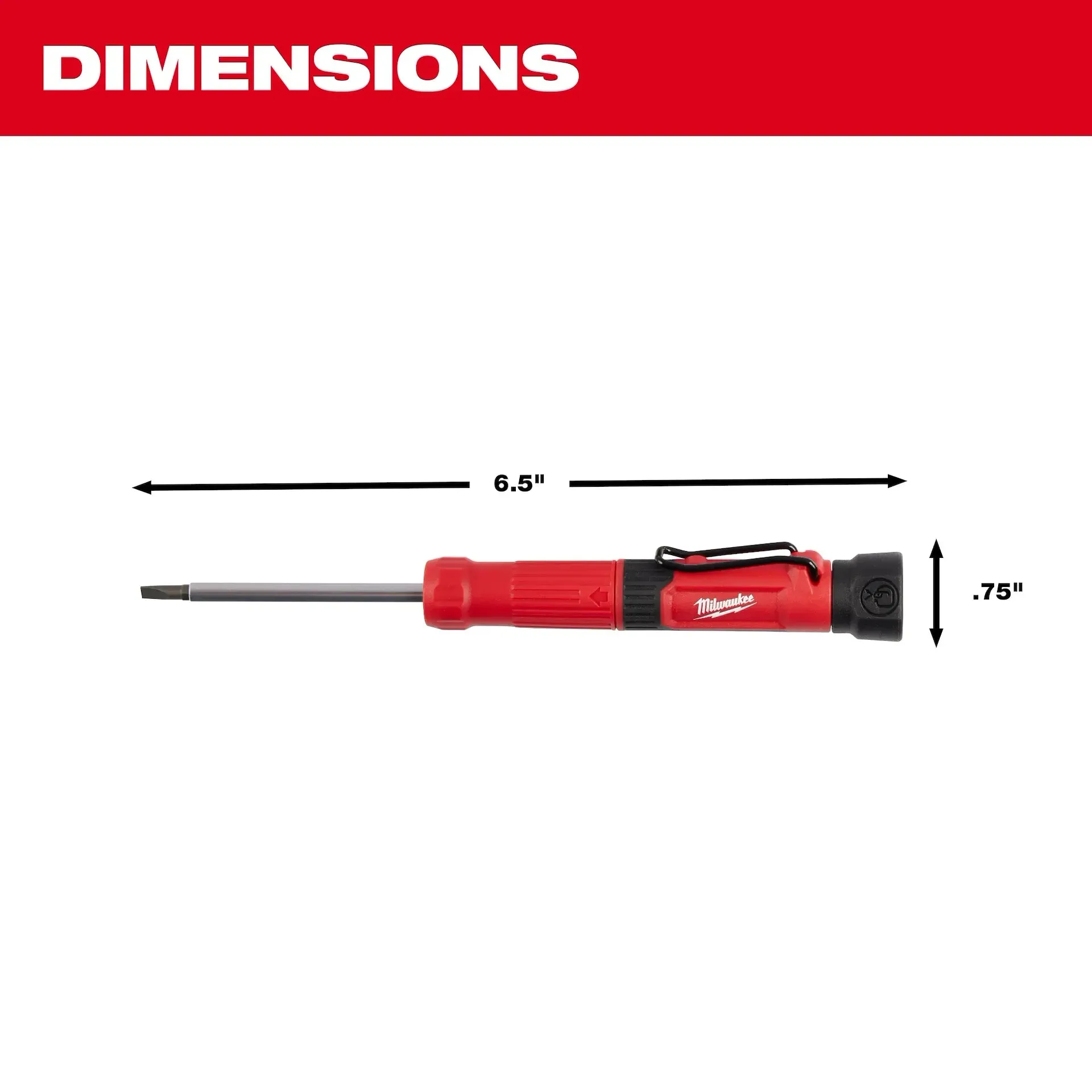 Screwdriver - Milwaukee 4-in-1 Pocket Precision Multi-Bit Screwdriver, 48-22-2932