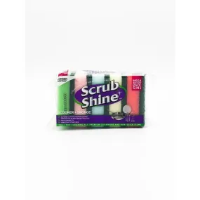 SCRUB SHINE SCOURER SPONGE BACHAT PACK 5IN1