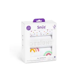 Snuz Crib Bedding Set - Colour Rainbow - 3 Pack