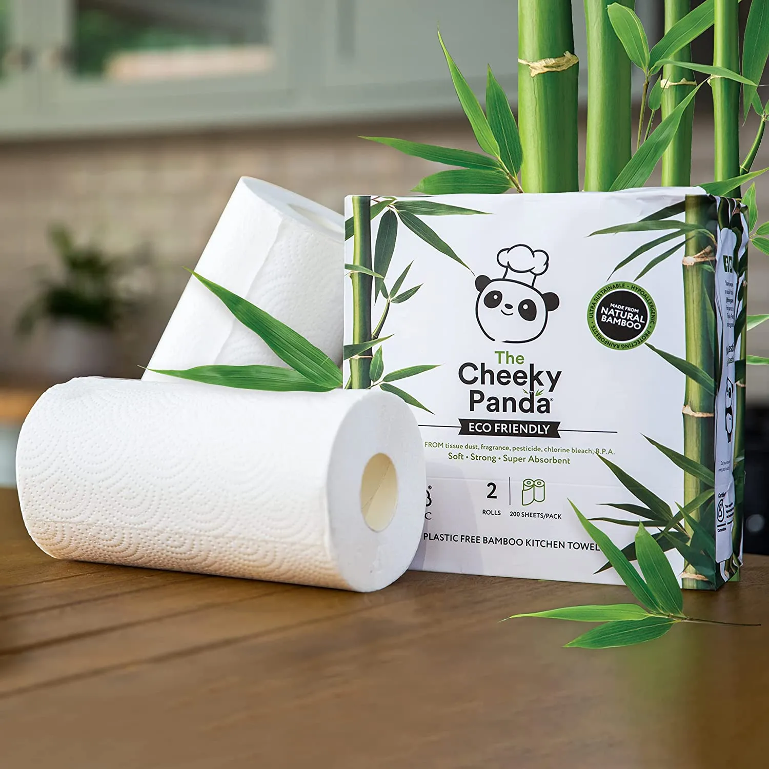 Sustainable Bamboo Kitchen Roll (10 Rolls)