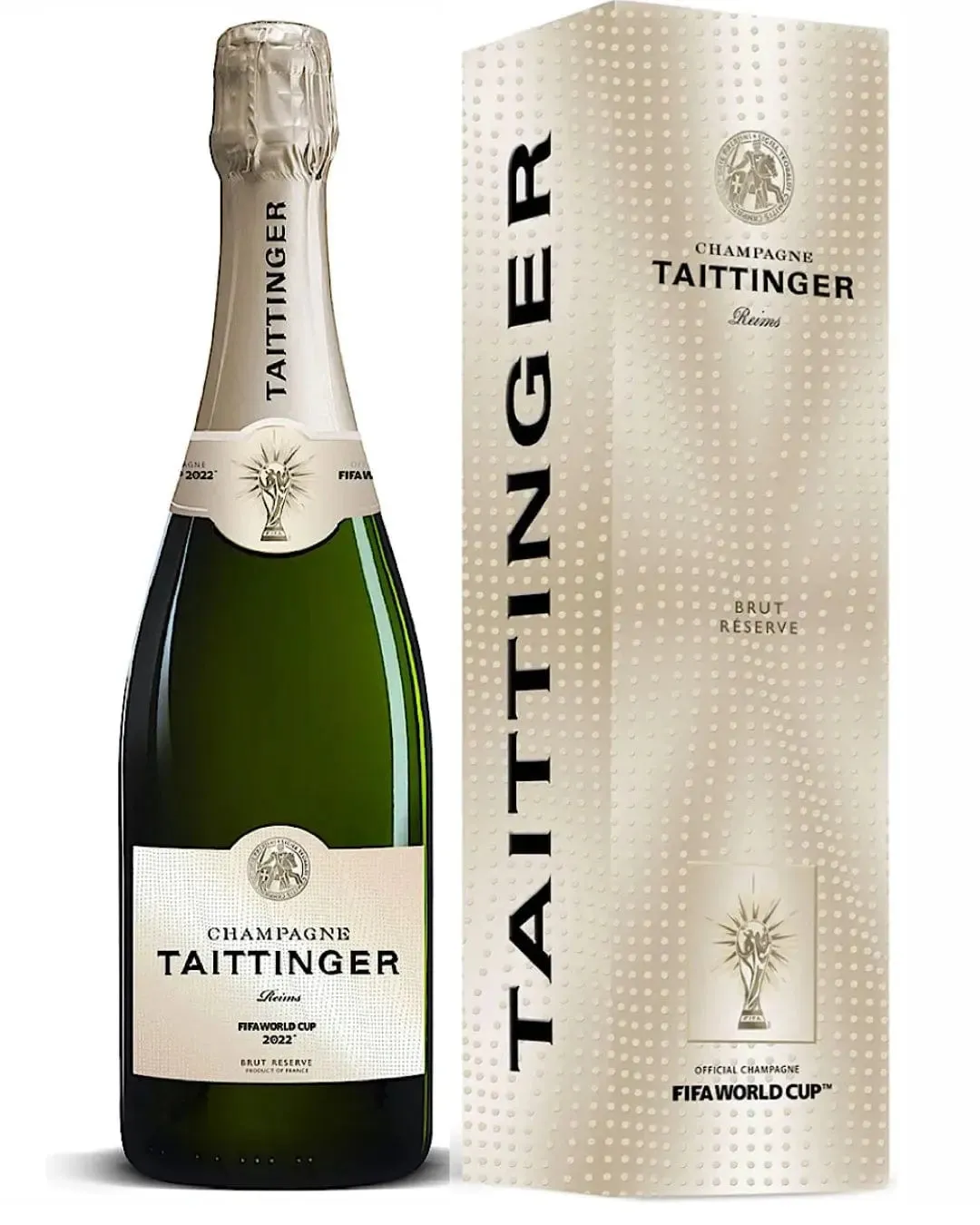 Taittinger Brut Reserve NV Champagne Official World Cup Edition Gift Box, 75 cl