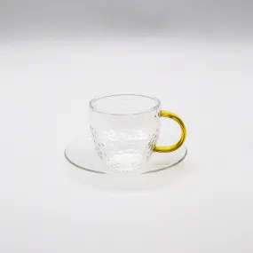 Tea Cup With Saucer Transparent 200 ml