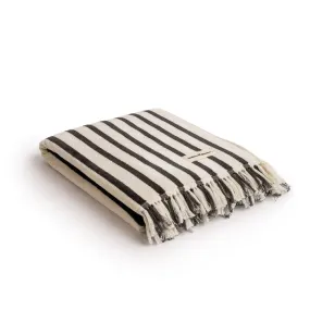 THE BEACH TOWEL | Monaco Black Stripe