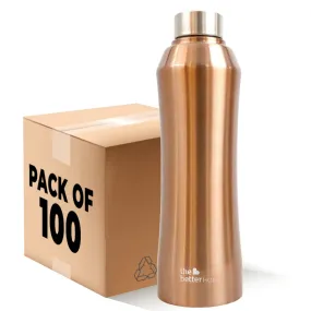 The Better Home Steel Water Bottle (100Pcs-1 Litre) Water Bottle For Kids School | Water Bottle For Home | Leak- Proof BPA Free | Gym Water Bottle | Water Bottle For Office | Aesthetic Water Bottle