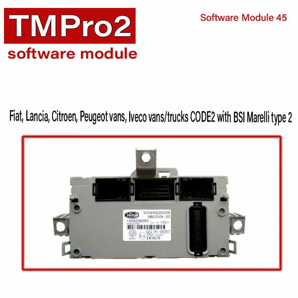 TM Pro 2 - Software Modules - Stellantis Group - Alfa Romeo - Chrysler - Citroën - Dodge - Fiat - Jeep -  Lancia - Maserati - Opel